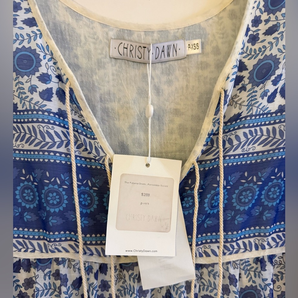 Christy Dawn The Paloma Dress in Periwinkle Suzani - Picture 10 of 11